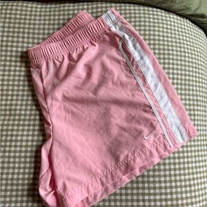 Nike Women's Athletic Shorts in Pink and White